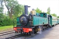 France, Normandy - An old steam locomotive of the Somme Bay Railway Royalty Free Stock Photo