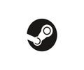 Steam logo editorial illustrative on white background Royalty Free Stock Photo