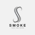 Steam Steam Logo Vector Hot Evaporating Aroma. Smell Line Illustration, Cooking Steam Icon, Steam Train, Baking, Smoking Royalty Free Stock Photo