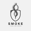 Steam Steam Logo Vector Hot Evaporating Aroma. Smell Line Illustration, Cooking Steam Icon, Steam Train, Baking, Smoking Royalty Free Stock Photo