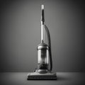 Steam mop cleaner, vacuum cleaner isolated on gray background
