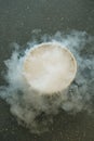 Steam of Nitrogen Created from Liquid Nitrogen Exposed to Ambient Temperatures Royalty Free Stock Photo