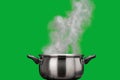 Steam over cooking pot