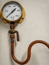 Steam pressure gauge Royalty Free Stock Photo