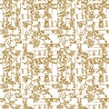 Steam punk seamless pattern background with pipes Royalty Free Stock Photo