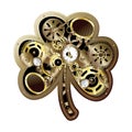 Steam punk shamrock Royalty Free Stock Photo