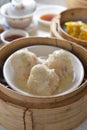 Steam Quail Egg dim sum Royalty Free Stock Photo