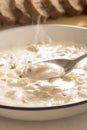 Warm clam chowder Royalty Free Stock Photo