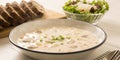 Warm clam chowder Royalty Free Stock Photo