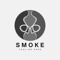 Steam Steam Logo Vector Hot Evaporating Aroma. Smell Line Illustration, Cooking Steam Icon, Steam Train, Baking, Smoking Royalty Free Stock Photo