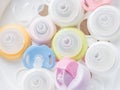 Steam sterilizer and dryer for sterilize baby accessories. Nipple teethers and milk bottles in steam sterilizer and dryer. Steam