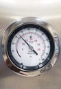 Steam Sterilizer Machine Jacket Pressure Gauge Royalty Free Stock Photo