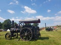 Steam traction engine at Wiston Steam Rally. Royalty Free Stock Photo