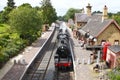 Steam train at Arley station