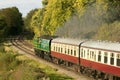 English steam train with carriages