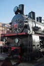 Steam Train black from soot
