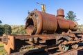 Steam Train Boiler Graveyard Station Royalty Free Stock Photo