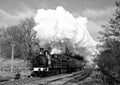 Steam Train in Bronte Country (vintage) Royalty Free Stock Photo