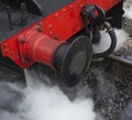 Steam train buffer Royalty Free Stock Photo
