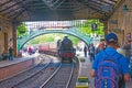 Steam train coming into Pickering Station