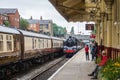 Steam train at East Lancashire railway in Bury, Greater Manchester