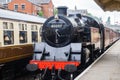 Steam train at East Lancashire railway in Bury, Greater Manchester