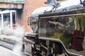 Steam train at East Lancashire railway in Bury, Greater Manchester