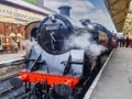 Steam train at East Lancashire railway in Bury, Greater Manchester