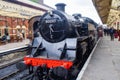 Steam train at East Lancashire railway in Bury, Greater Manchester