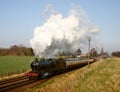 Steam Train in the English countryside