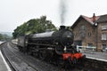 Steam train at Grosmont station Royalty Free Stock Photo