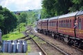 Steam train, Hampton Loade. Royalty Free Stock Photo