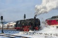 Steam train of the harzer schmalspurbah Royalty Free Stock Photo