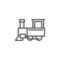 Steam train line icon