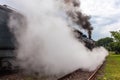 Steam Train Locomotive Closeup Exhausts Royalty Free Stock Photo