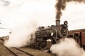 Steam Train Locomotive Closeup Exhausts Vintage Royalty Free Stock Photo