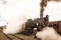 Steam Train Locomotive Closeup Exhausts Vintage