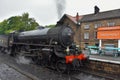 Steam train at Grosmont station Royalty Free Stock Photo