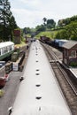 A Steam Train Prepares to Depart Goathland Station