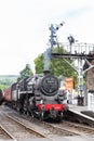 A Steam Train Prepares to Depart Grosmont Station