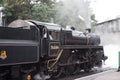 Steam train ready to leave platform Royalty Free Stock Photo