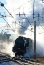 Steam train 46115 Scots Guardsman, Carnforth Royalty Free Stock Photo