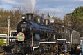 Steam train in Umekoji Steam Locomotive Musuem Royalty Free Stock Photo