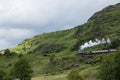 Steam Train on the West Highland Railway line, Glenfinnan Scotland