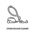 Steam vacuum cleaner line icon. Can be used for the design online store.