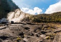 Steam Vents In The Hardened Lava Surface Royalty Free Stock Photo