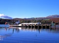 Steam yacht on Coniston Water. Royalty Free Stock Photo