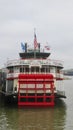 Steam Boat Natchez docked along the Mississippi River in New Orleans, La.