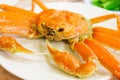 Steamed Alaska King Crab Royalty Free Stock Photo