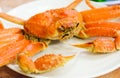 Steamed Alaska King Crab Royalty Free Stock Photo